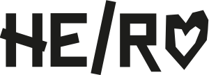 hero logo in black